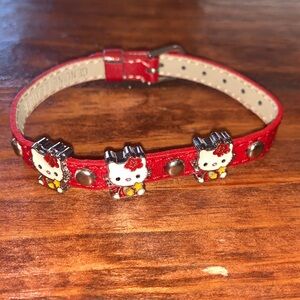 Hello Kitty Red Studded Belt Bracelet